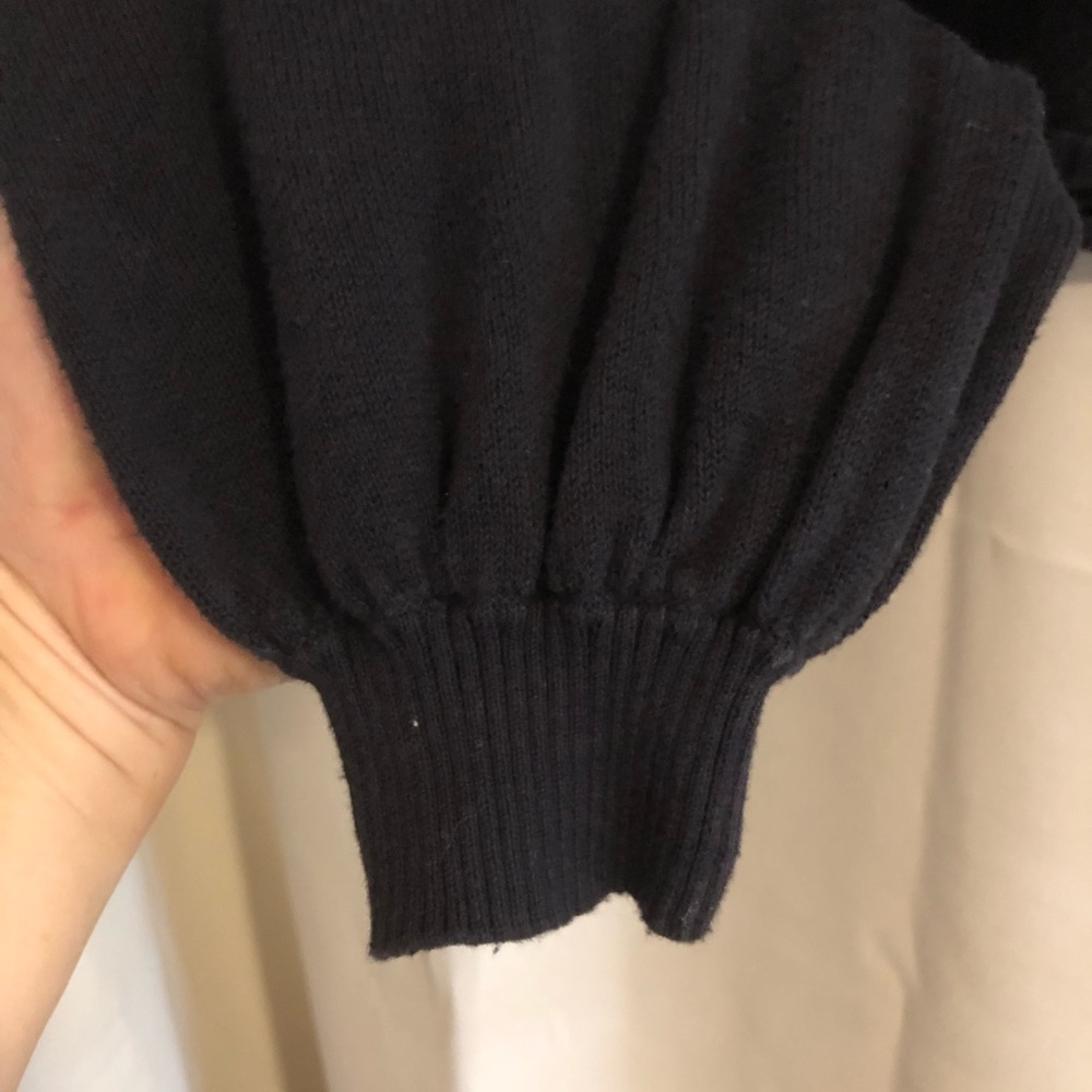 TRUE RELIGION | CROP LOGO SWEATER Dark Navy Blue - Picture 4 of 9